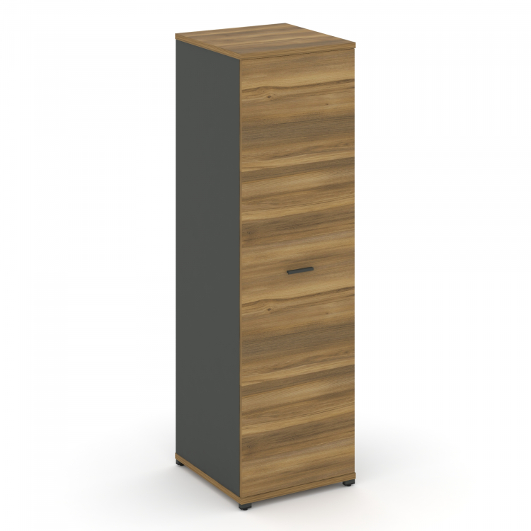 Concept Гардероб узкий глубокий CN.GB.E-003 A Сандал Янтарный/Антрацит/Металл Антрацит 570*600*1922