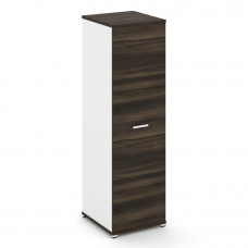 Concept Гардероб узкий глубокий CN.GB.E-003 W Дуб Мали/Белый Бриллиант/Металл Белый 570*600*1922