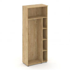 Style Project Гардероб широкий неглуб. SN.GB-003 Тиквуд Светлый/Черный Ручки 796*400*1982