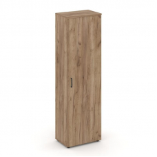 Style Project Гардероб узкий неглуб. SN.GB.E-001 Дуб Табак/Черный Ручки 600*400*1982