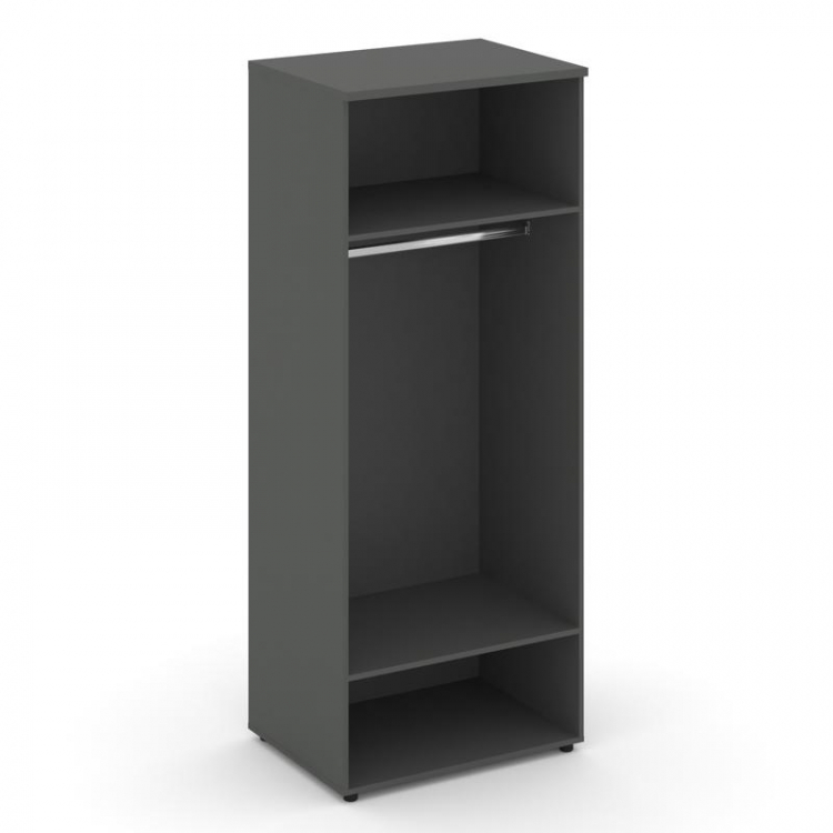 Style Project Гардероб широкий глубокий SN.GB.E-004 Антрацит/Черный Ручки 796*600*1982