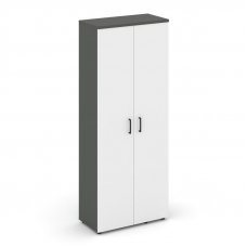 Style Project Гардероб широкий неглубокий SN.GB.E-003 Антрацит/Антрацит/Белый/Черный Ручки 796*400*1