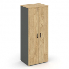 Style Project Гардероб широкий глубокий SN.GB.E-004 Антрацит/Тиквуд Светлый/Черный Ручки 796*600*198