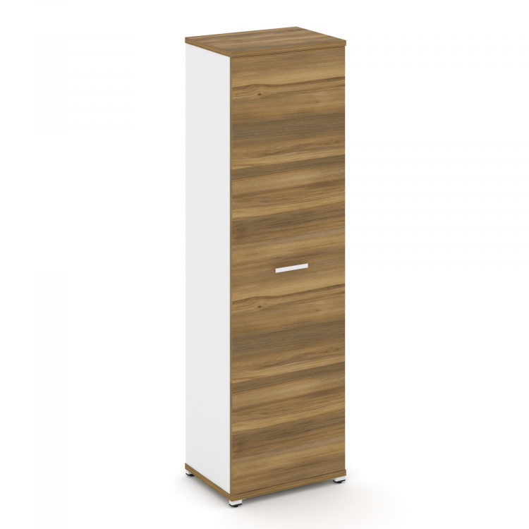 Concept Гардероб узкий CN.GB-001 W Сандал Янтарный/Белый Бриллиант/Металл Белый 570*420*1922