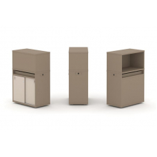 Estetica Набор №3. Тумба одиночная+низкая надставка ES.NB.1N-3 Латте/Капучино 750*410*1135