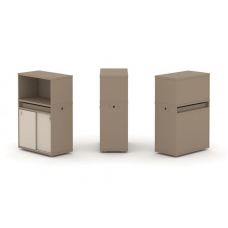 Estetica Набор №3. Тумба одиночная+низкая надставка ES.NB.1N-3 Латте/Капучино 750*410*1135