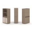 Estetica Набор №3 Тумба одиночная+высокая надставка ES.NB.1V-3 Латте/Капучино 750*410*1520