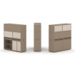 Estetica Набор №15. Тумба двойная+высокая надставка ES.NB.2V-15 Латте/Капучино 1500*410*1520