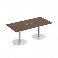 Стол для переговоров на круглых опорах-колоннах City СИ 153 ДГ/БП