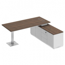 Стол руководителя на опорной тумбе (левый/правый) СИ 102