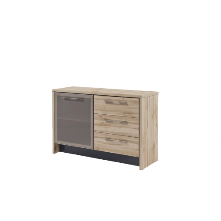 Тумба с дверью в профиле и 3 ящиками Т-12-04