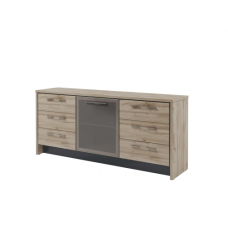 Тумба с дверью в профиле и 6 ящиками Т-13-06пр, правая