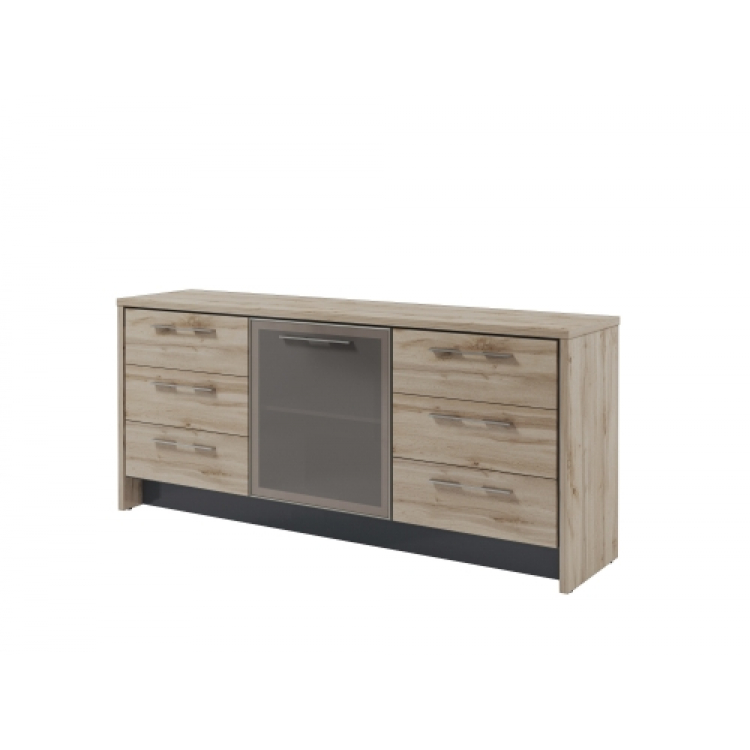 Тумба с дверью в профиле и 6 ящиками Т-13-06пр, правая