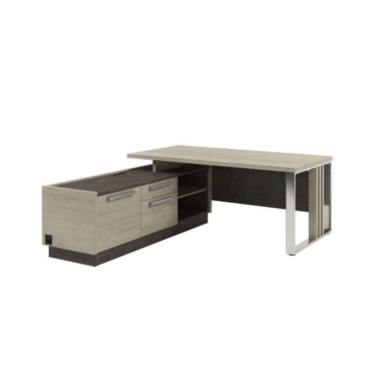 Стол Z-418л.1000 левый с блоком розеток