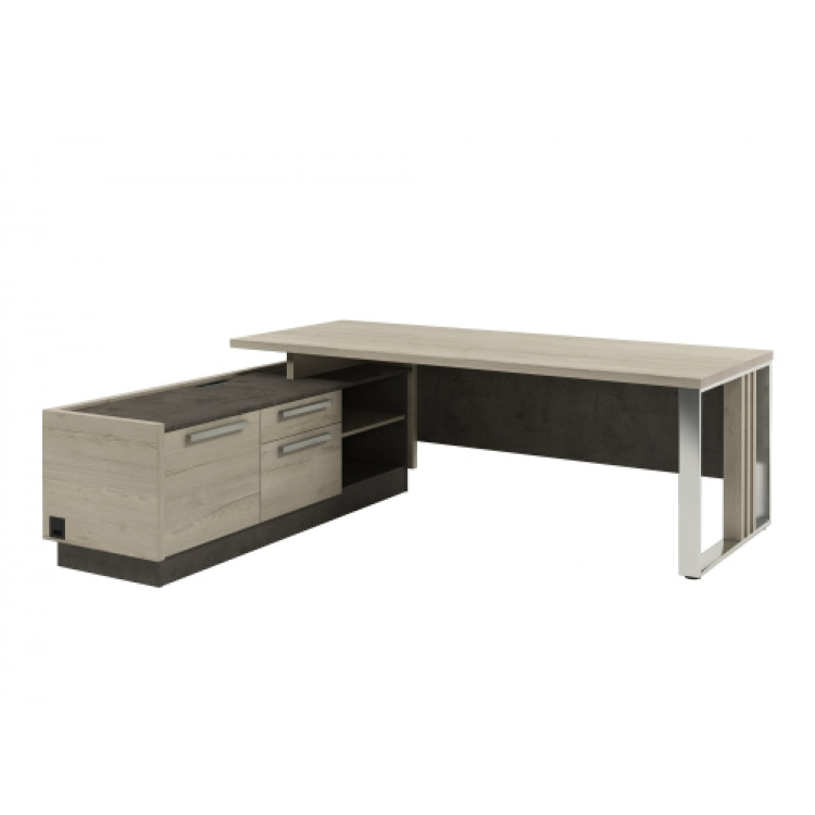 Стол Z-422л.1000 левый с блоком розеток