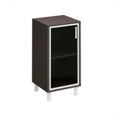 Шкаф для документов левый, дверь в алюминиевой раме В 411-813