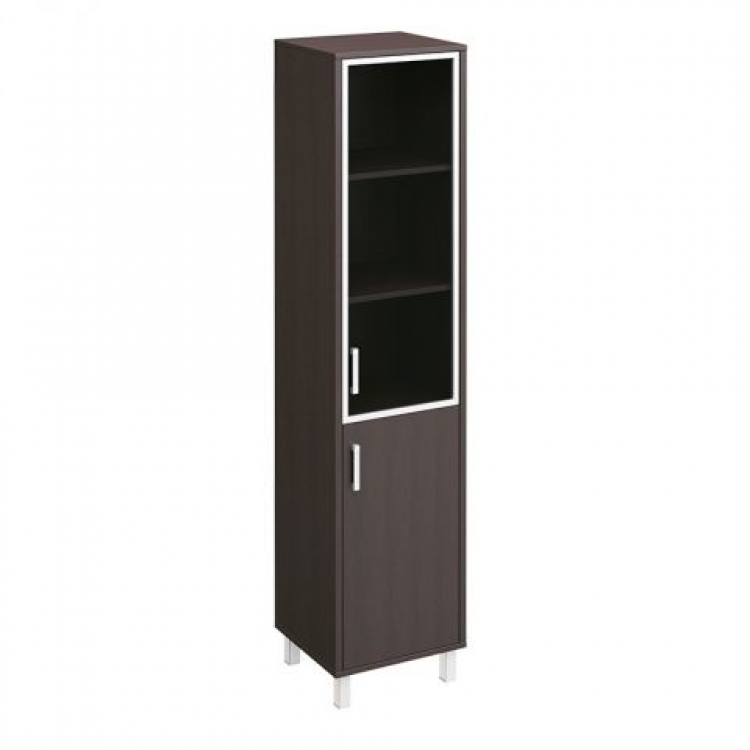 Шкаф правый двери стекло в раме + ДСП без замка В 431-814