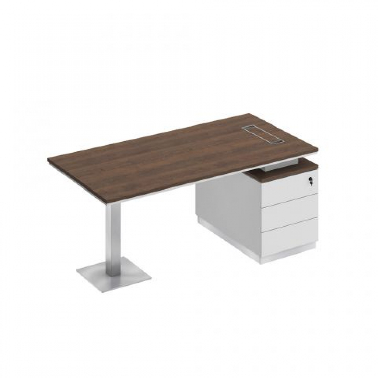Стол руководителя на опорной тумбе (левый/правый) СИ 103