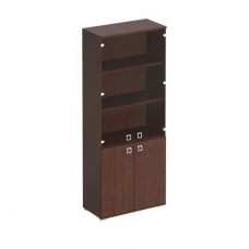 Шкаф для документов со стеклянными прозрачными дверьми cosmo КС 305 ВН