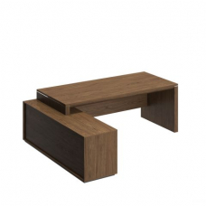 Стол руководителя левый на опорной тумбе ВЛ 138