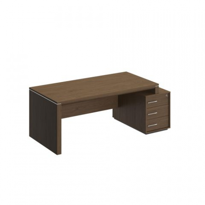 Стол руководителя правый на опорной тумбе малой ВЛ 147