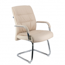 Кресло для посетителей Everprof Bond CF Экокожа Бежевый
