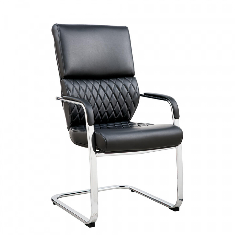Конференц-кресло Everprof President CF Экокожа Черный