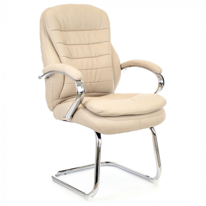 Кресло для посетителей Everprof Valencia CF Экокожа Бежевый