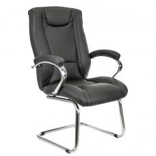 Кресло для посетителей Everprof King CF Экокожа Черный