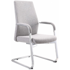 Кресло на полозьях Jons-Low-V кашемир серый