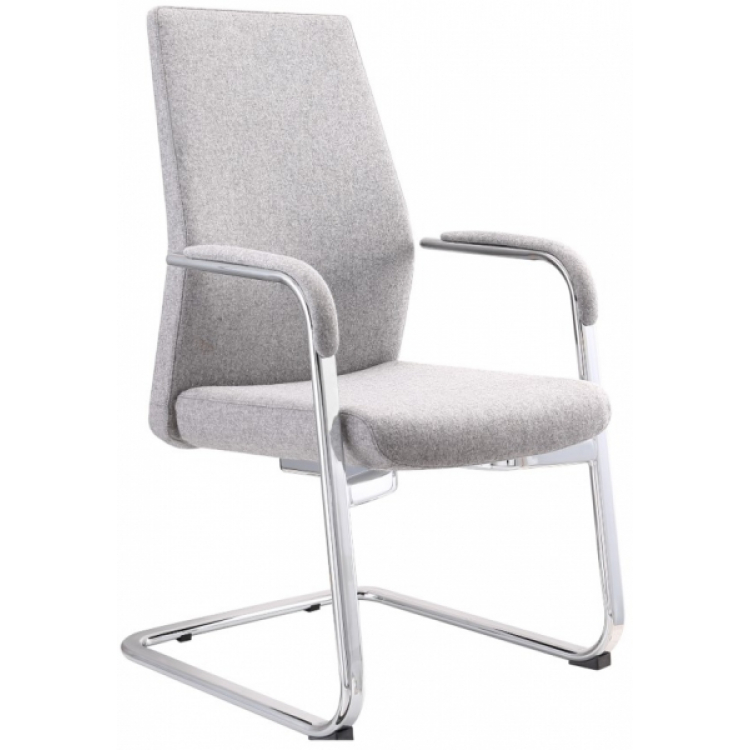 Кресло на полозьях Jons-Low-V кашемир серый