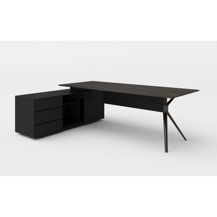 Cтол письменный с боковой тумбой левый 2,2 м WNS2216L