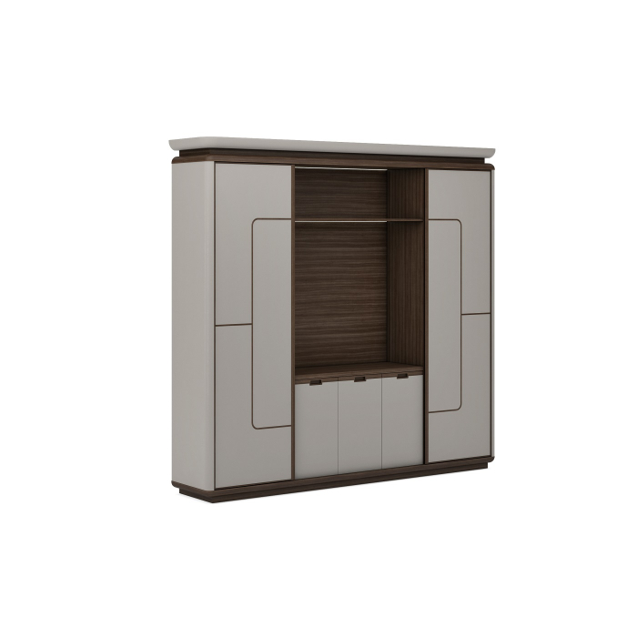 Шкаф с полками и вешалкой для одежды Cus2524