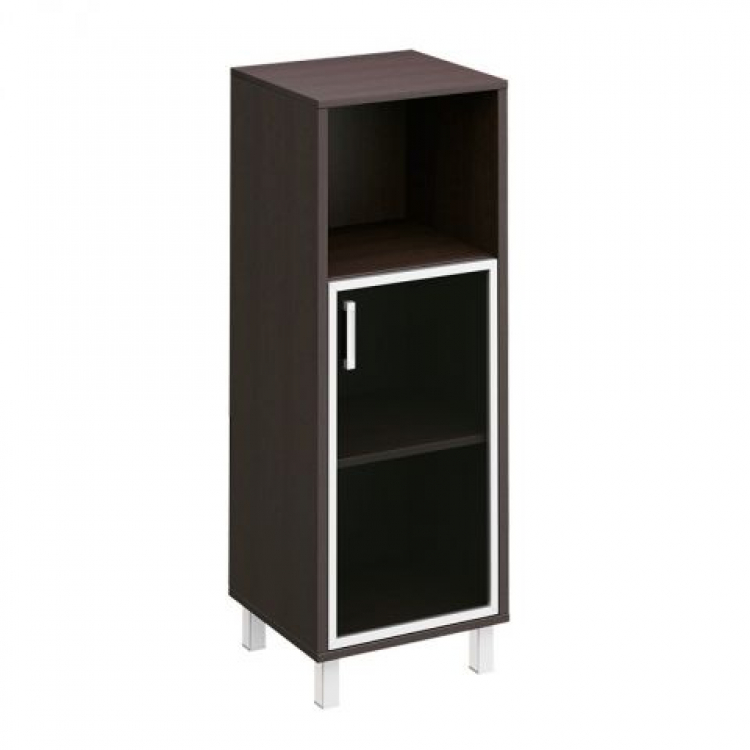 Шкаф для документов правый, дверь в алюминиевой раме + ниша В 421-816