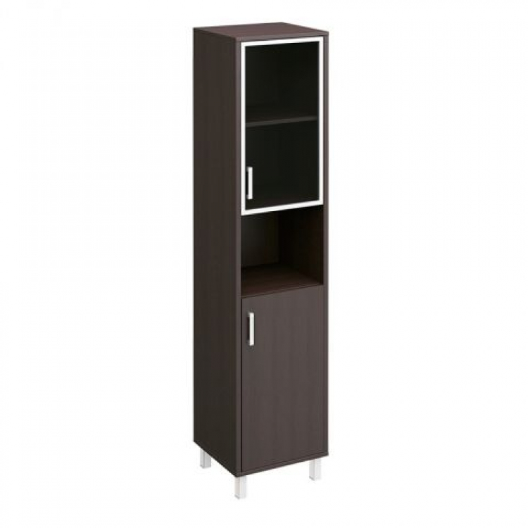 Шкаф правый двери стекло + ДСП без замка + ниша В 431-820