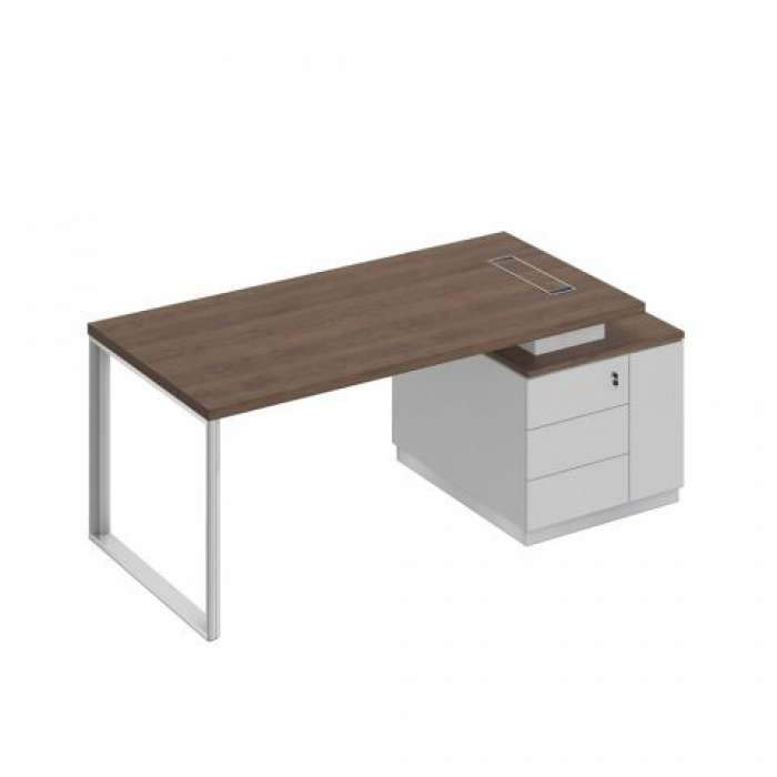 Стол руководителя на опорной тумбе (левый/правый) БР 105