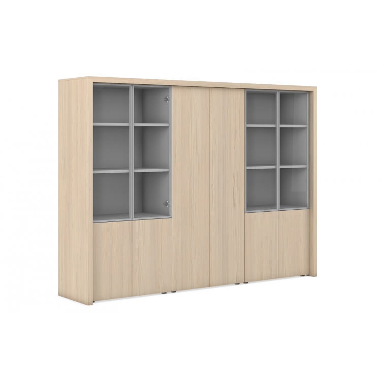 Шкаф комбинированный и гардероб с декоративной обвязкой JR518