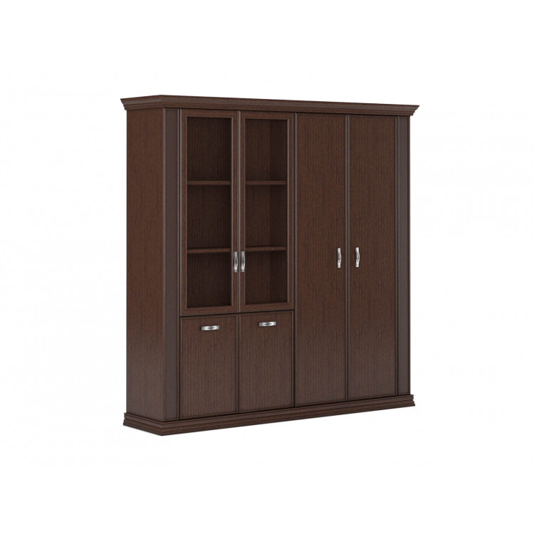 Комбинированный шкаф с глух. и ст. дверями PRT402-2