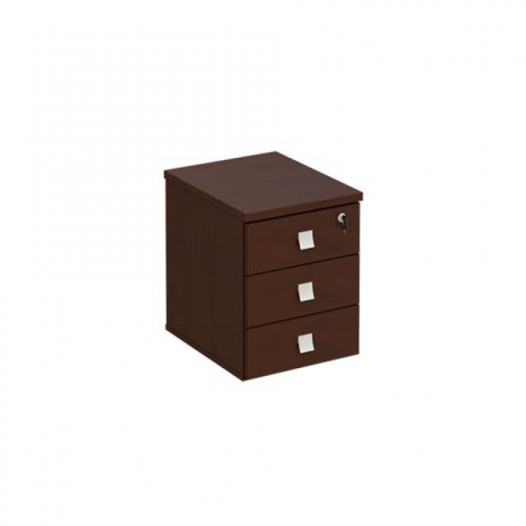 Тумба выкатная 3-ящичная (с доводчиками) с центральным замком ПР 214