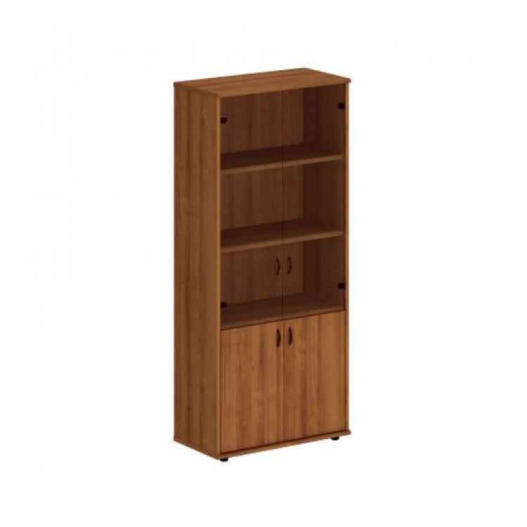 Шкаф со стеклянными дверями высокий Исп.45