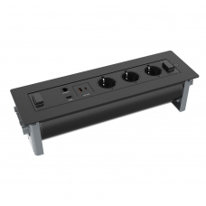 Врезной поворотный блок розеток Т193038