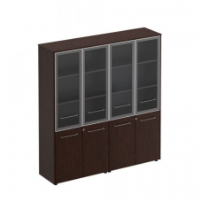 Шкаф комбинированный высокий (стекло + стекло) МЕ 360