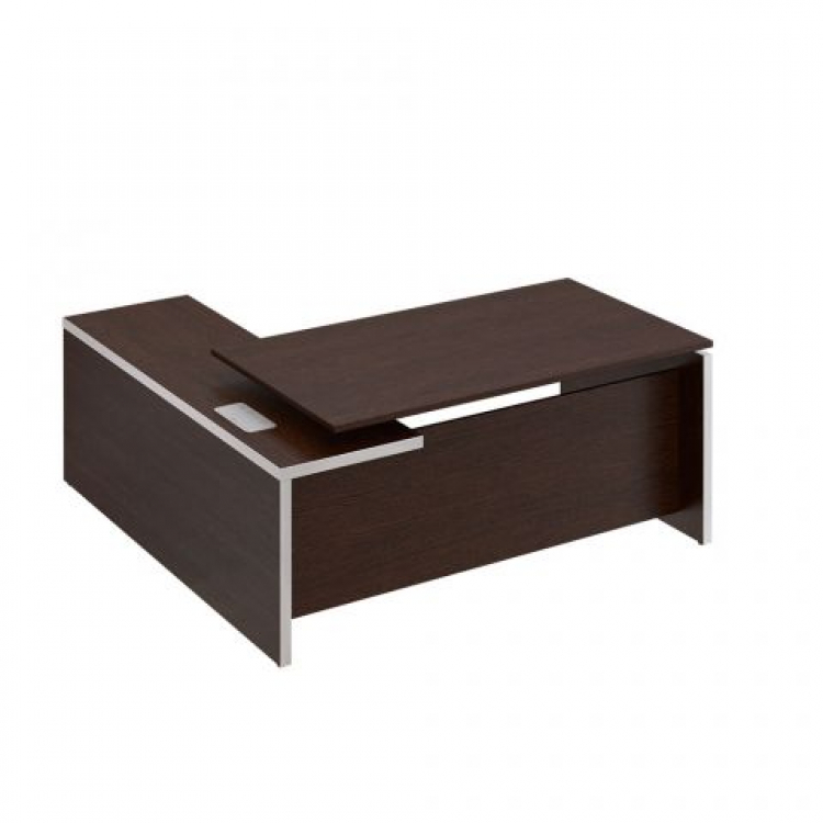 Стол руководителя с брифинг-приставкой боковой, правой МЕ 137