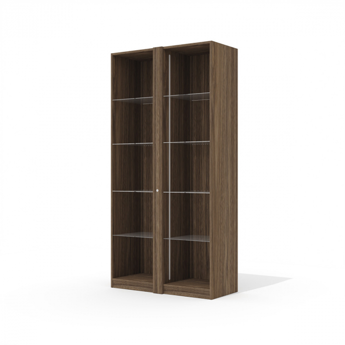 Стеллаж со стеклянными полками и подсветкой Ts-44