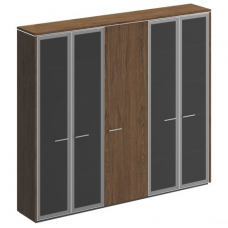 Шкаф комбинированный с высоким стеклом для одежды узкий ВЛ 361-1