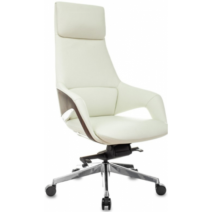 Кресло руководителя Бюрократ Dao-2 кожа белая