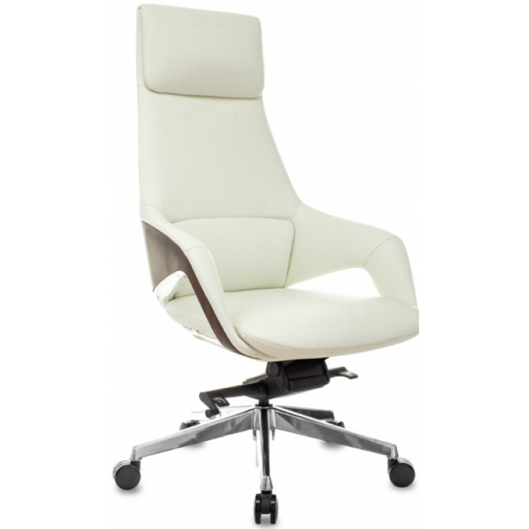 Кресло руководителя Бюрократ Dao-2 кожа белая
