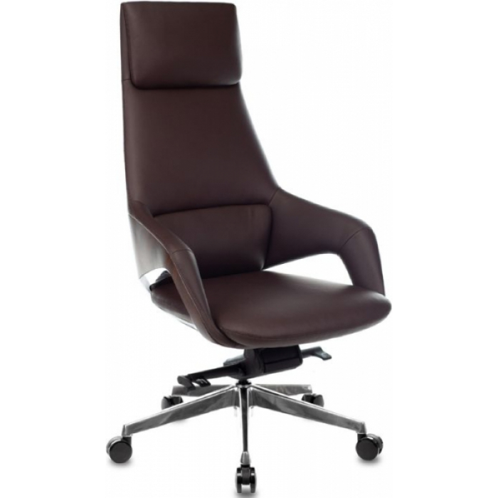 Кресло руководителя Бюрократ Dao-2 кожа коричневая