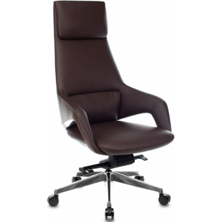 Кресло руководителя Бюрократ Dao-2 кожа коричневая