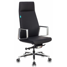 Кресло руководителя Бюрократ Jons кожа черная